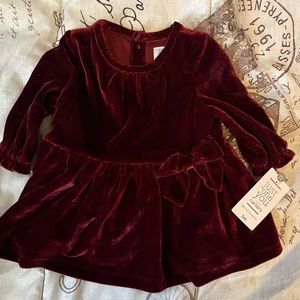3m maroon velvet dress